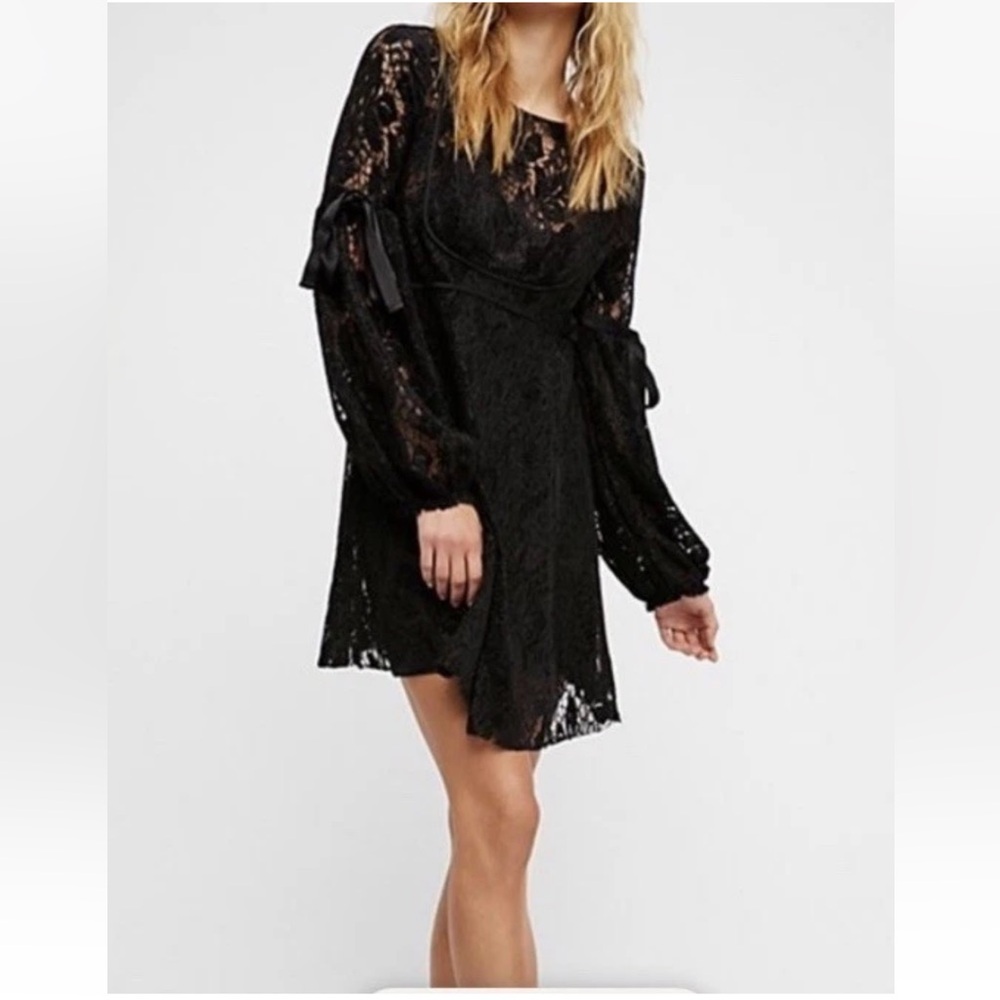 Free People Black Lace Ruby Dress